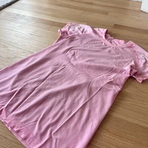 Lululemon Pink Run Swiftly Top sz 10